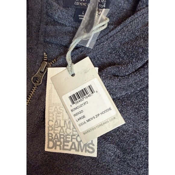 Barefoot Dreams Jacket Mens L CozyChic Ultra Lite Full Zip Hooded Jacket UNISEX - Picture 6 of 10